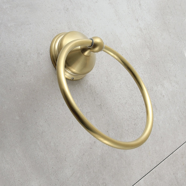 Towel Ring, Brushed Brass
